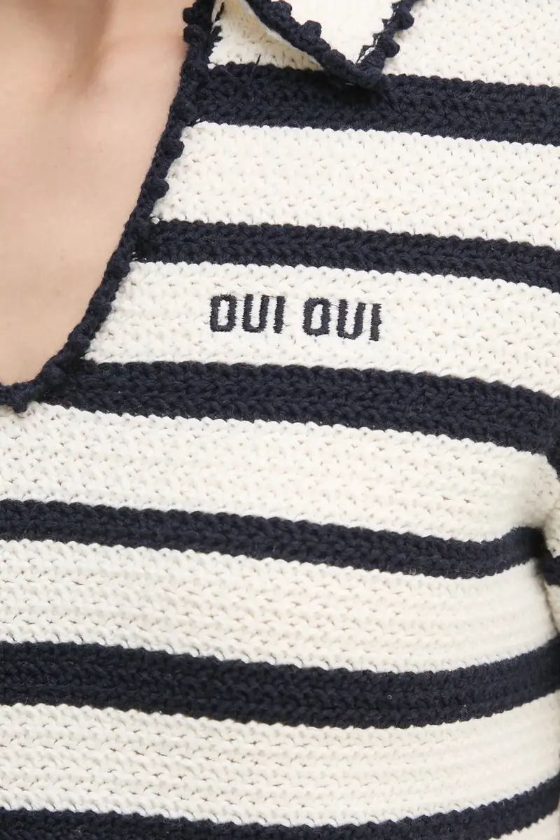 maglione in cotone colore beige 91946 miniatura 5