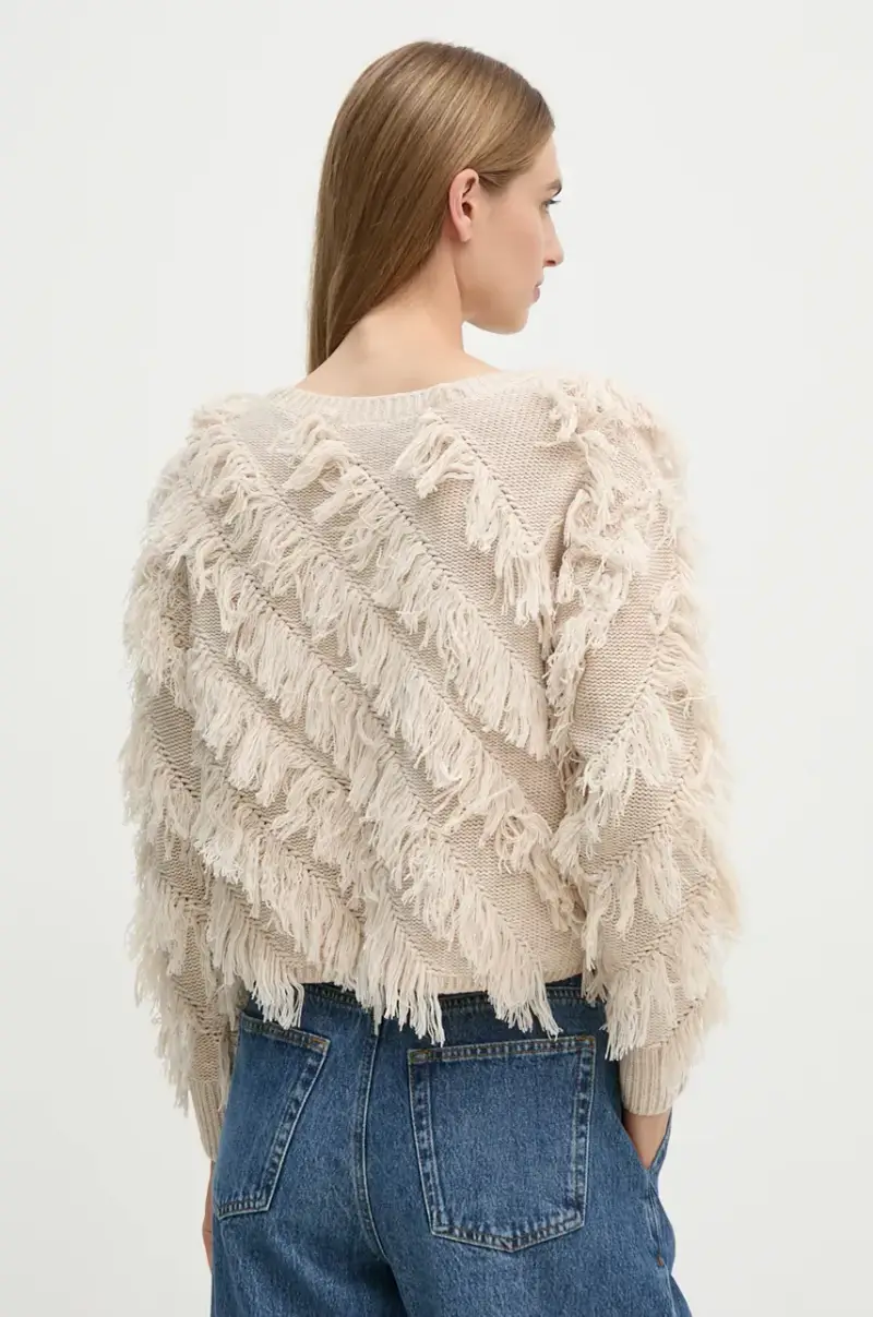 maglione in misto lana Beige miniatura 3