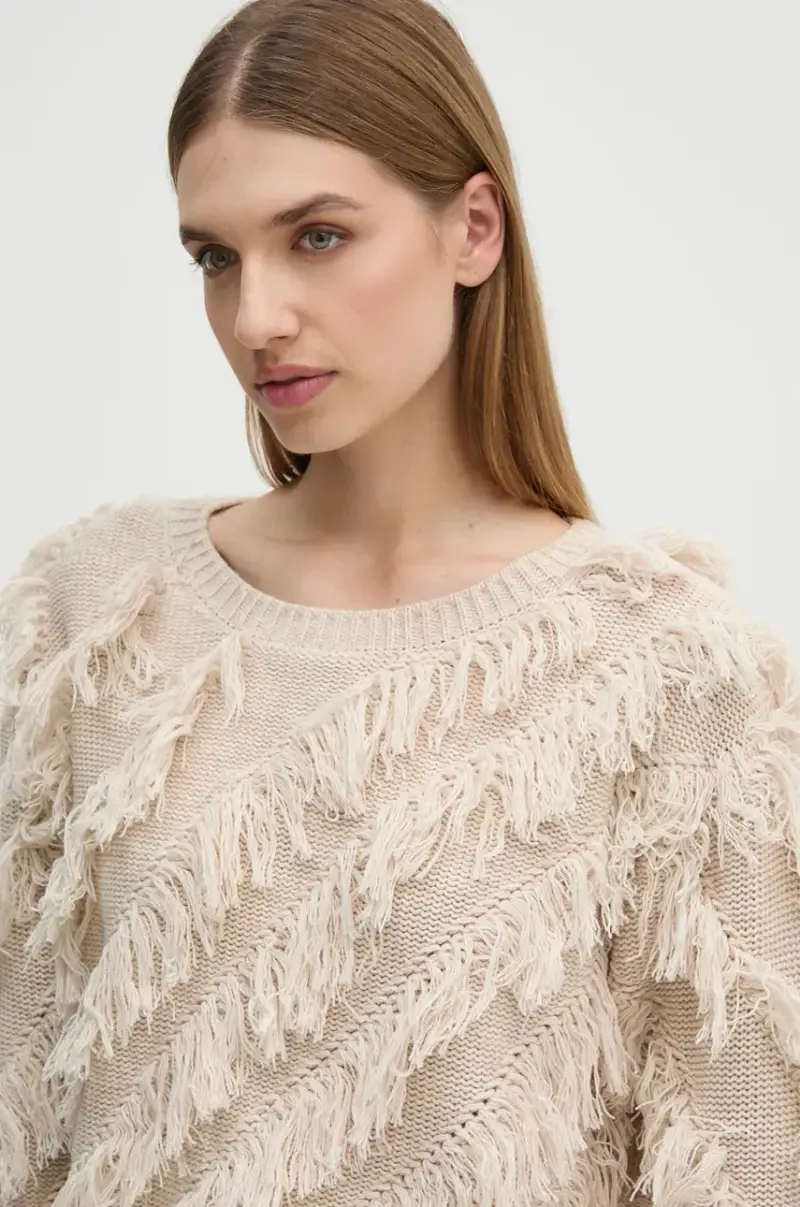 maglione in misto lana Beige miniatura 4