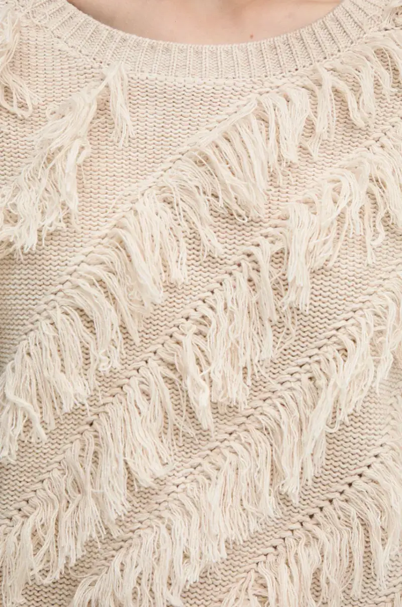 maglione in misto lana Beige miniatura 5