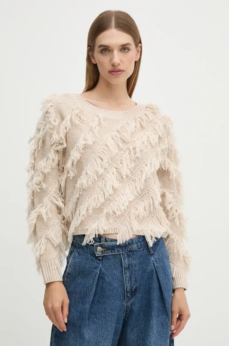 maglione in misto lana Beige