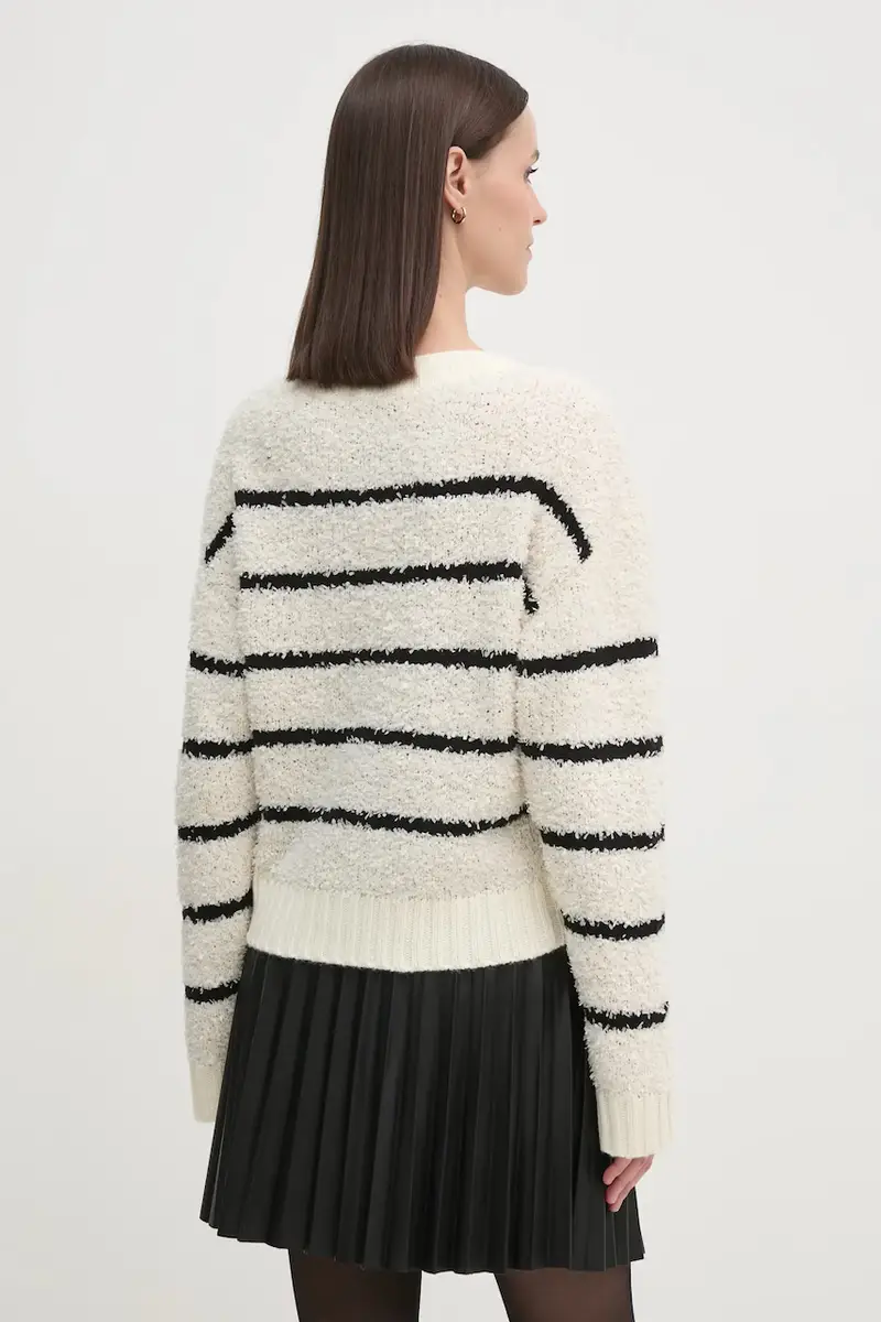 maglione in misto lana donna colore beige 90615 miniatura 2