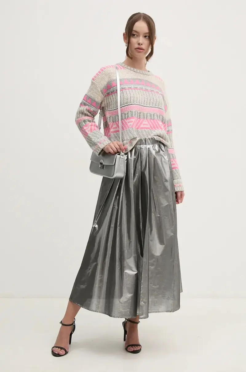 maglione in misto lana Grigio miniatura 2