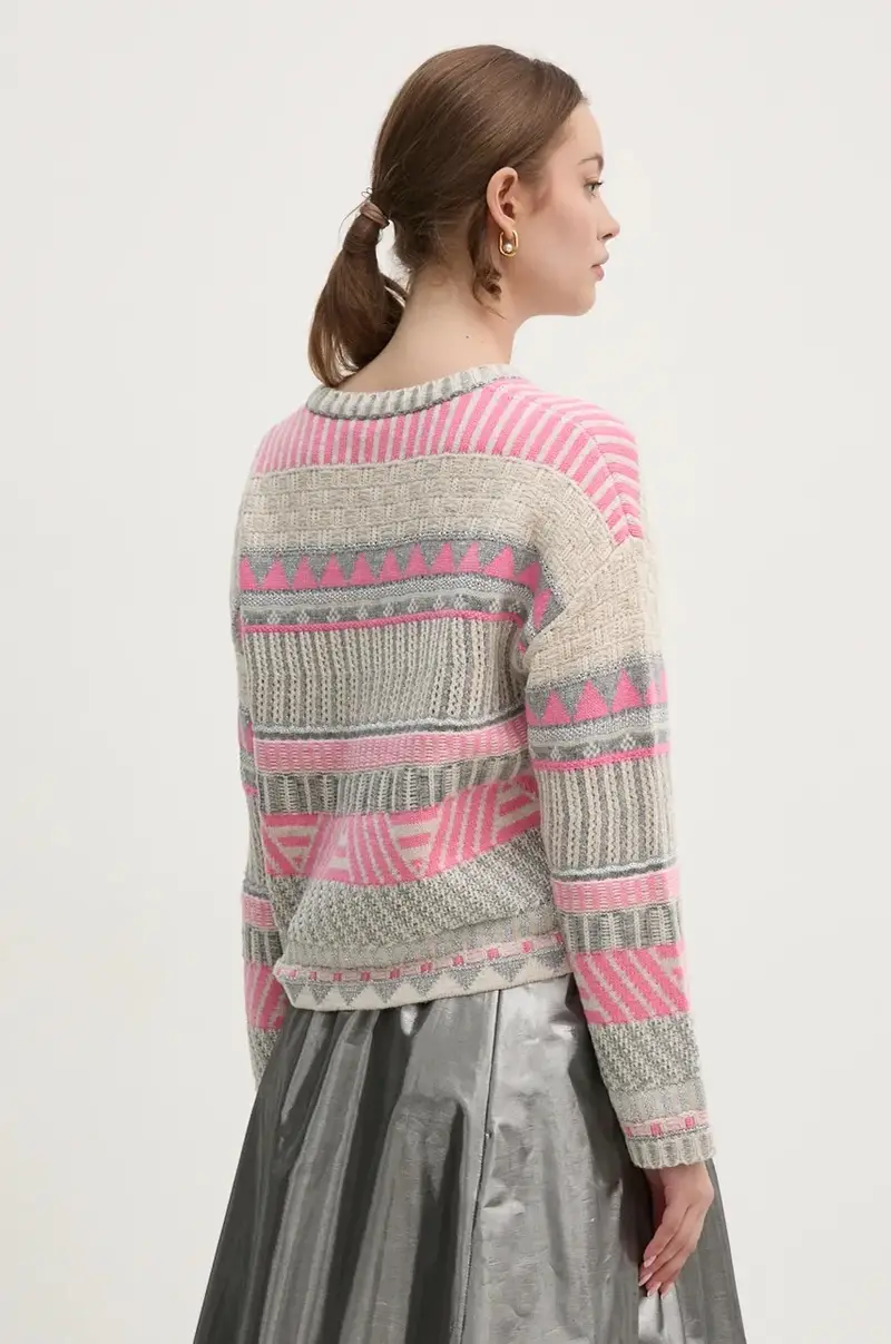 maglione in misto lana Grigio miniatura 3