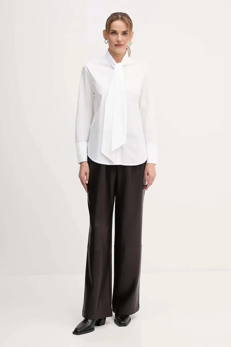 pantaloni donna colore marrone 85735 miniatura 2