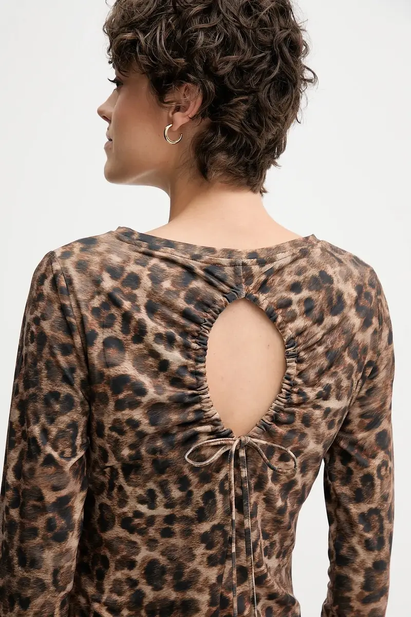 vestito colore marrone 88650 miniatura 4