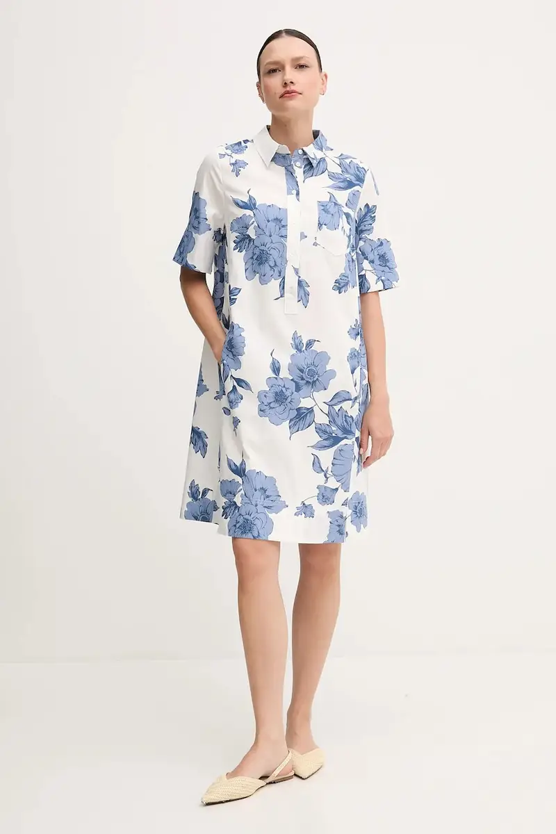 vestito in cotone colore bianco 92869