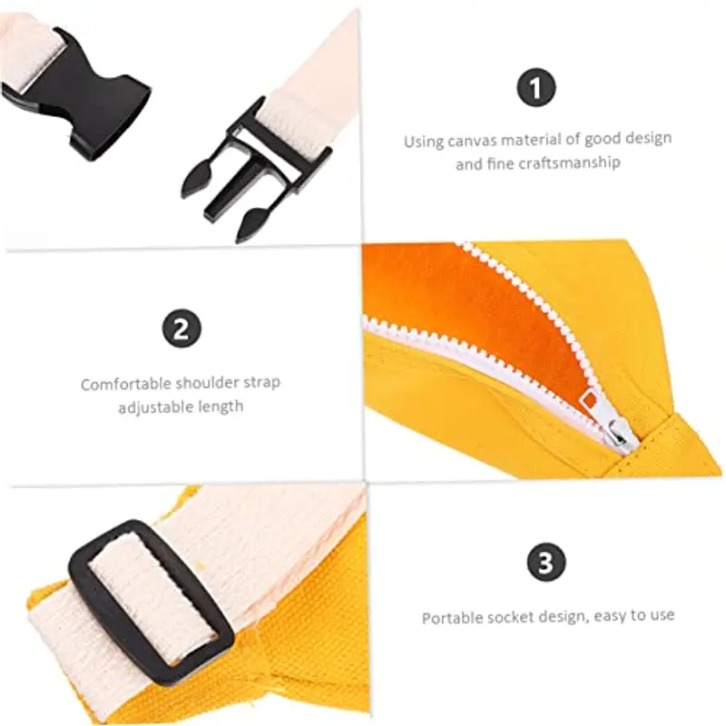 OUNONA Tracolla in per Resistente e Leggera con Zip Liscia Design e Casual Unisex per Ragazzo e per miniatura 3