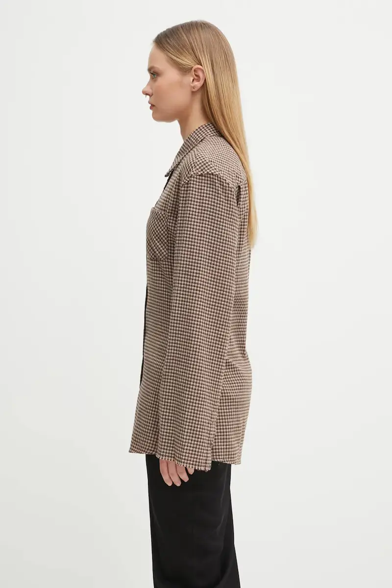 camicia Daisy donna colore marrone W4252DE miniatura 2