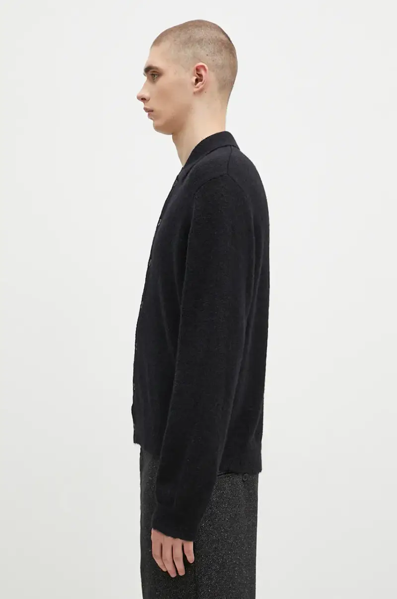 cardigan in lana Evening Polo colore nero M4213ECFSE miniatura 2