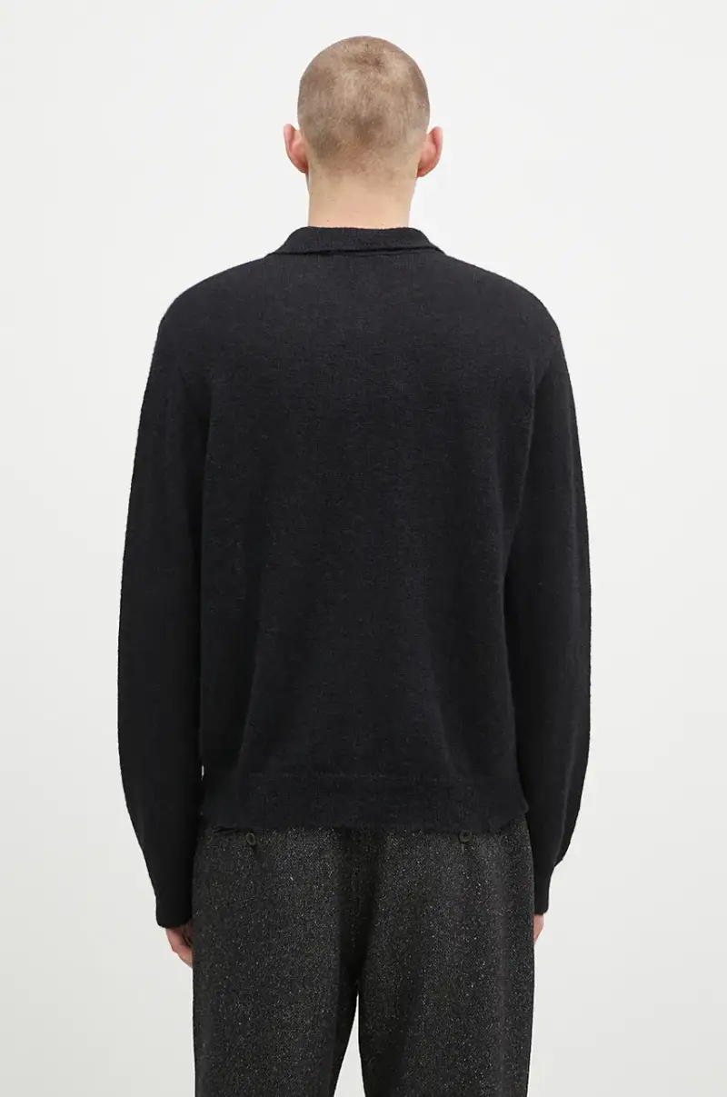 cardigan in lana Evening Polo colore nero M4213ECFSE miniatura 3