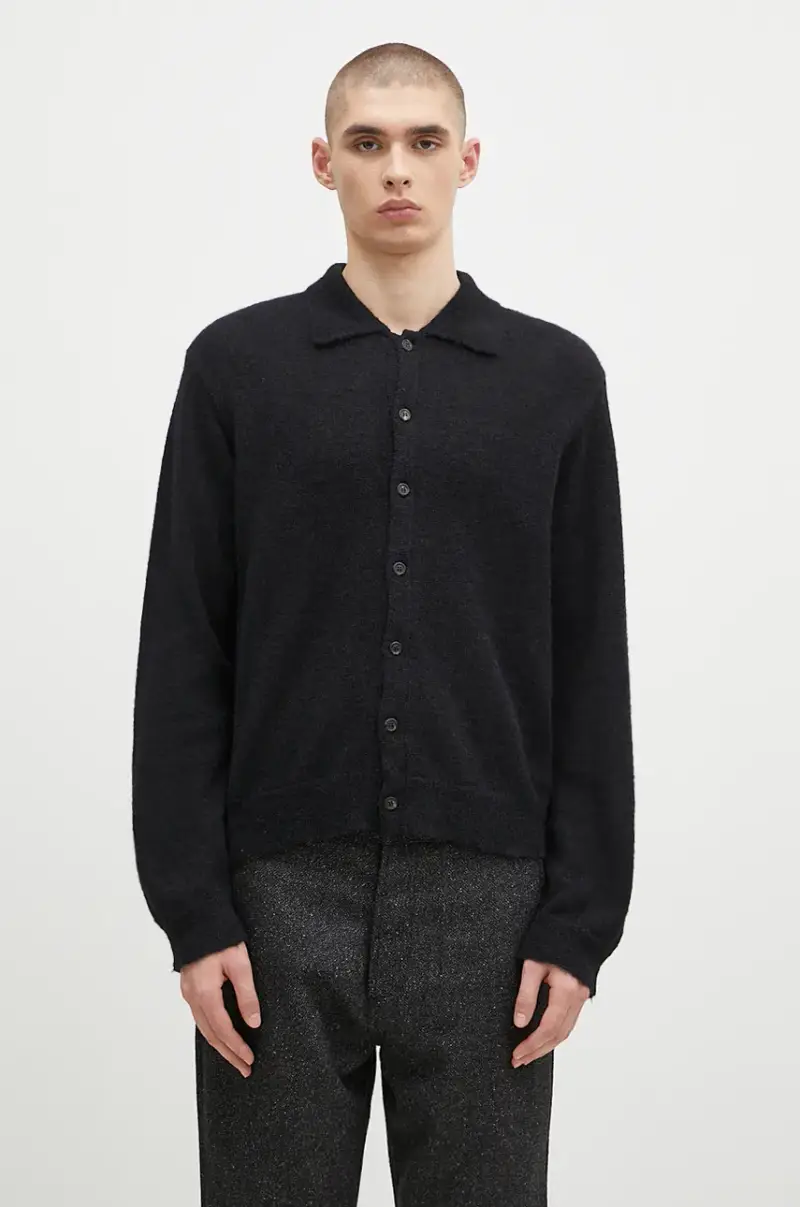 cardigan in lana Evening Polo colore nero M4213ECFSE
