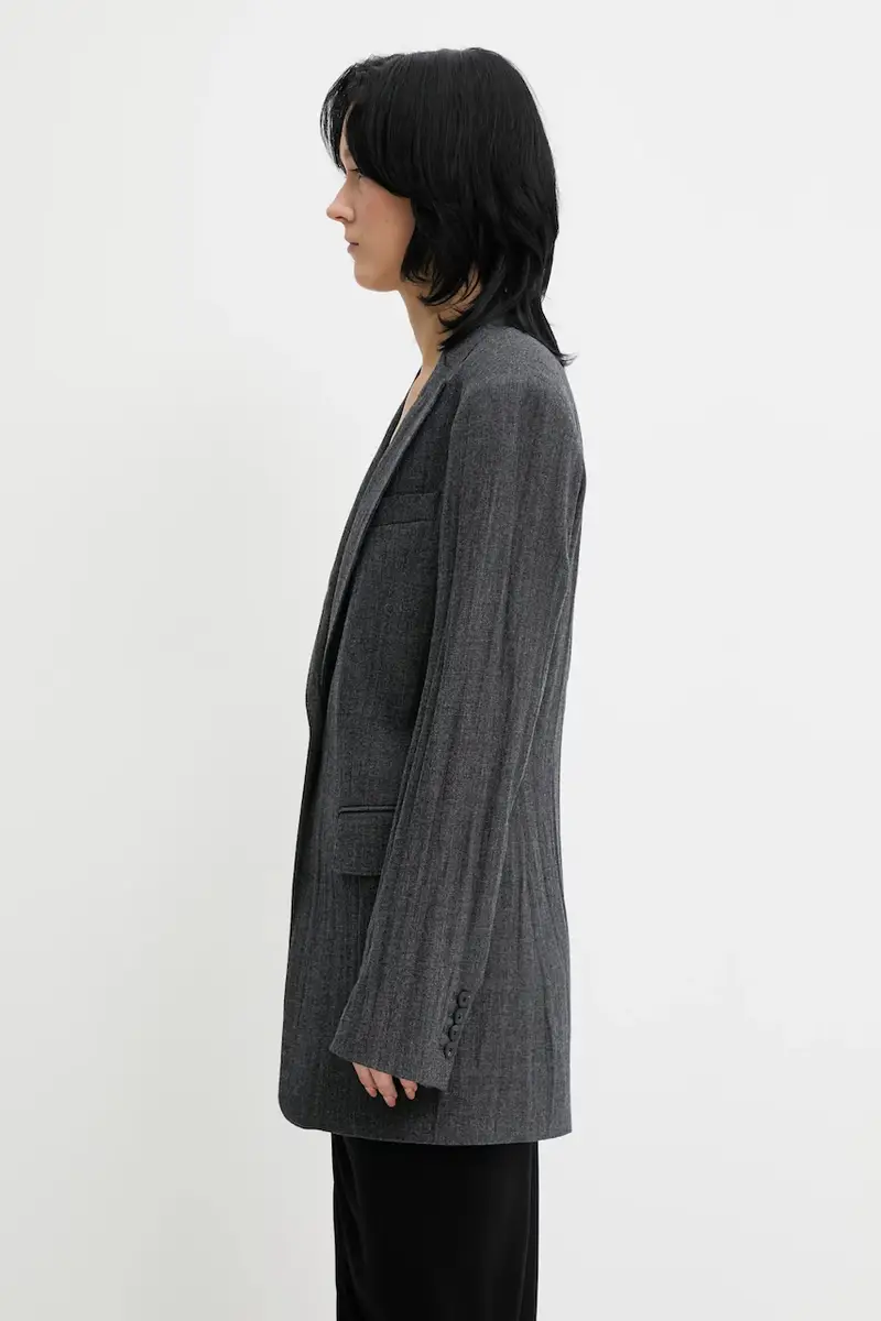 giacca con lana Cutaway colore grigio W4250CS miniatura 2