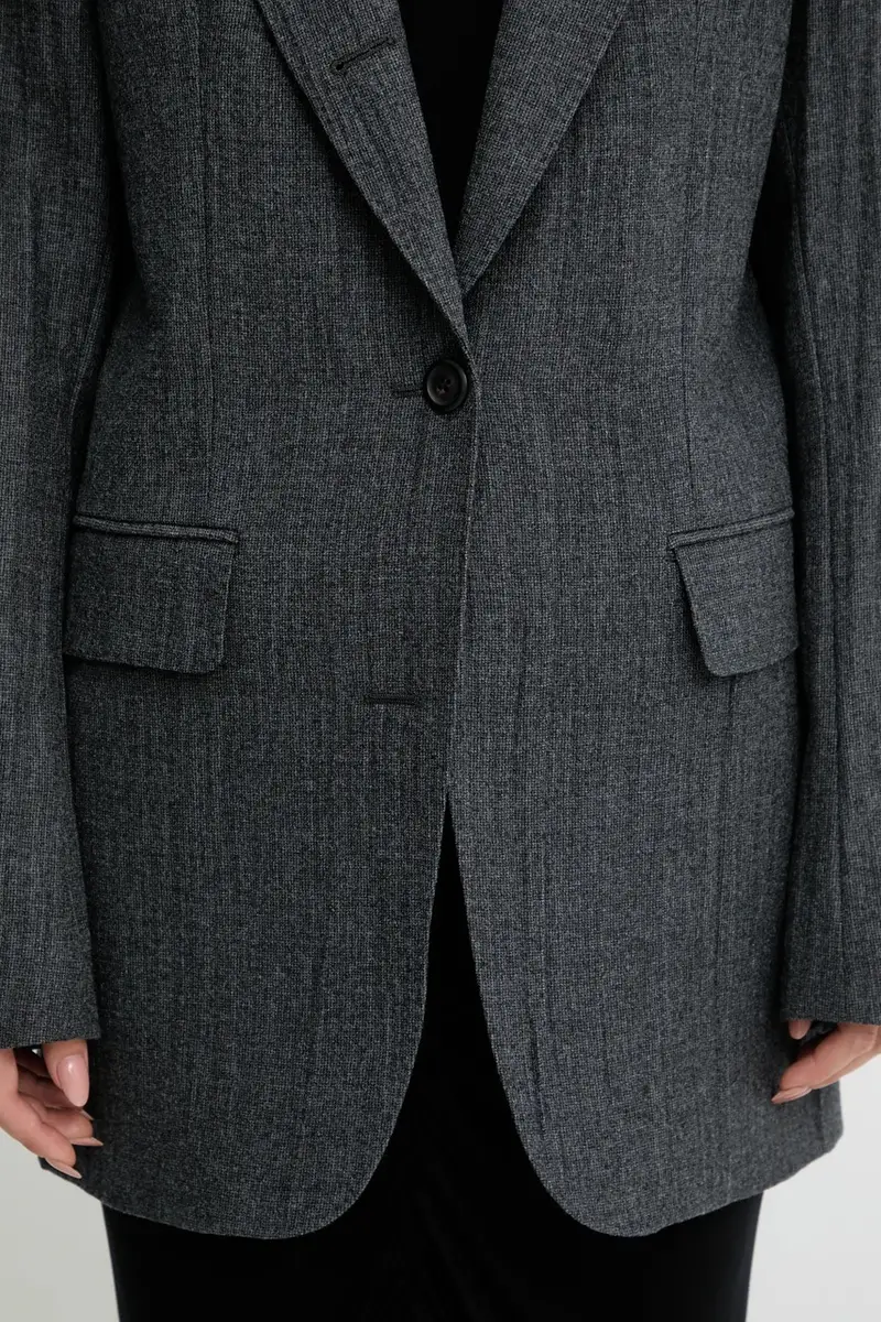 giacca con lana Cutaway colore grigio W4250CS miniatura 4