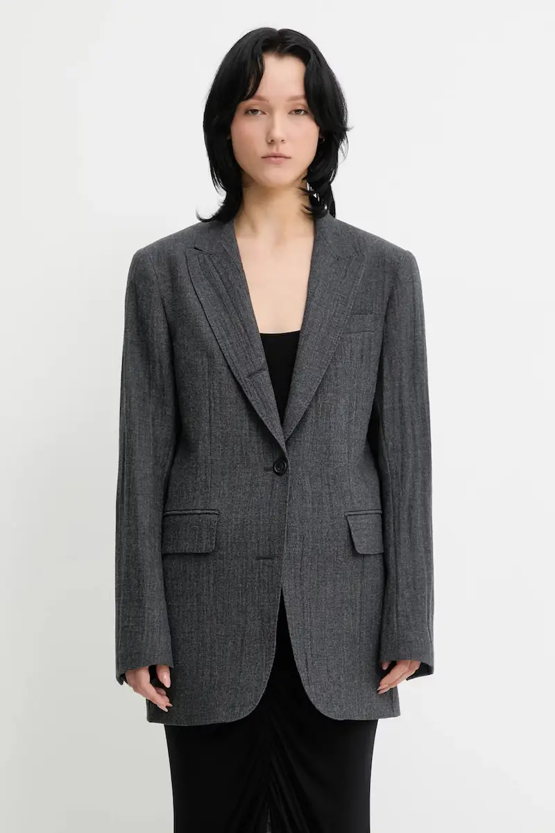 giacca con lana Cutaway colore grigio W4250CS