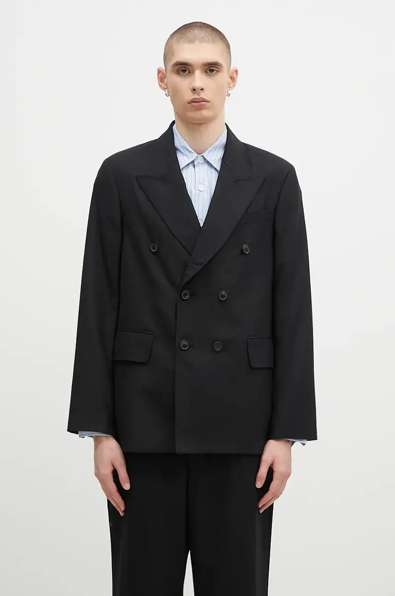 giacca in lana Unconstructed Db Blazer colore nero M4200DBBP