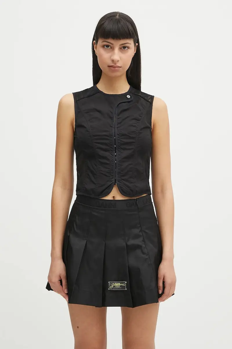 gilet Corset colore nero W2252CVB