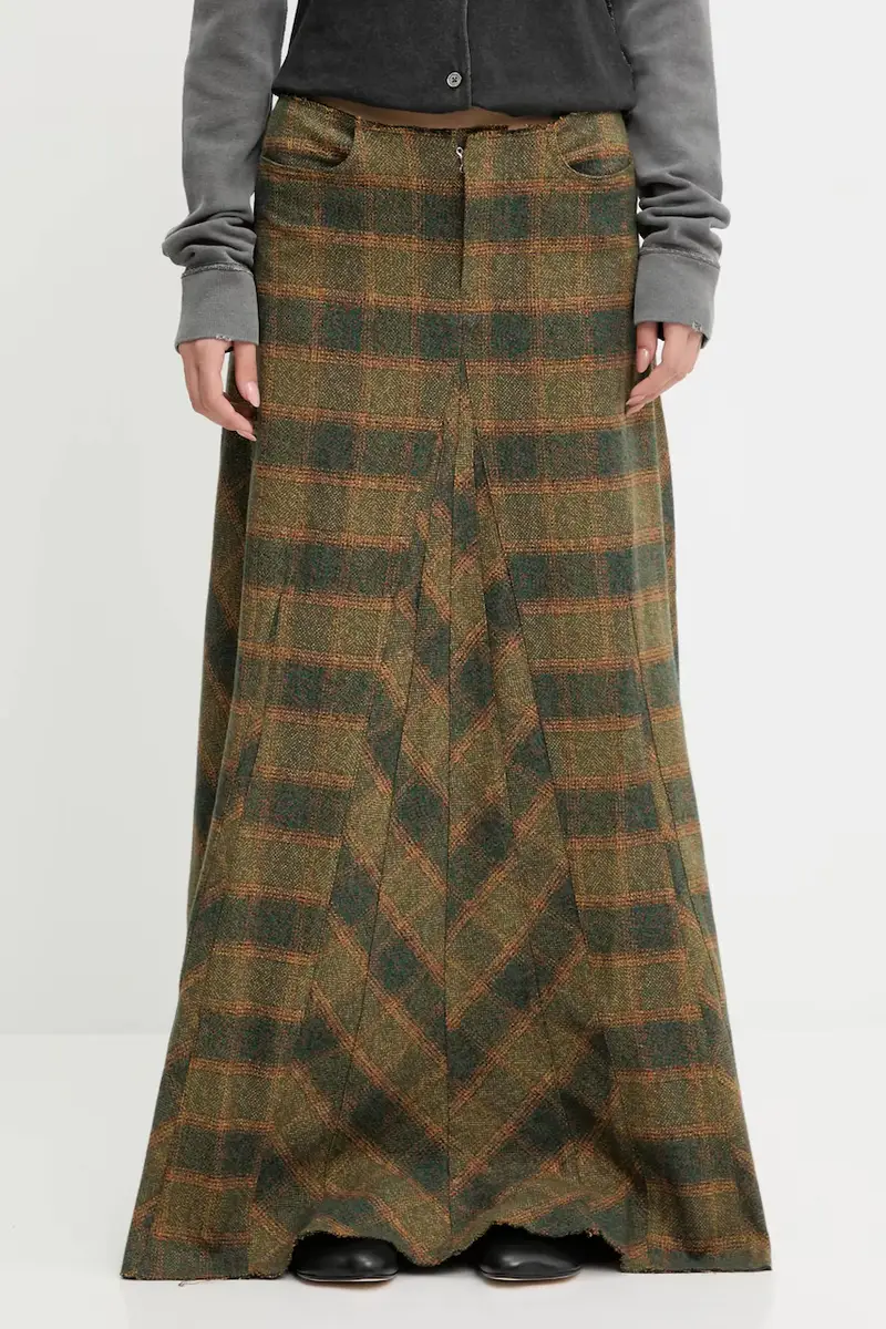 gonna in cotone Rebel colore verde W4254RV