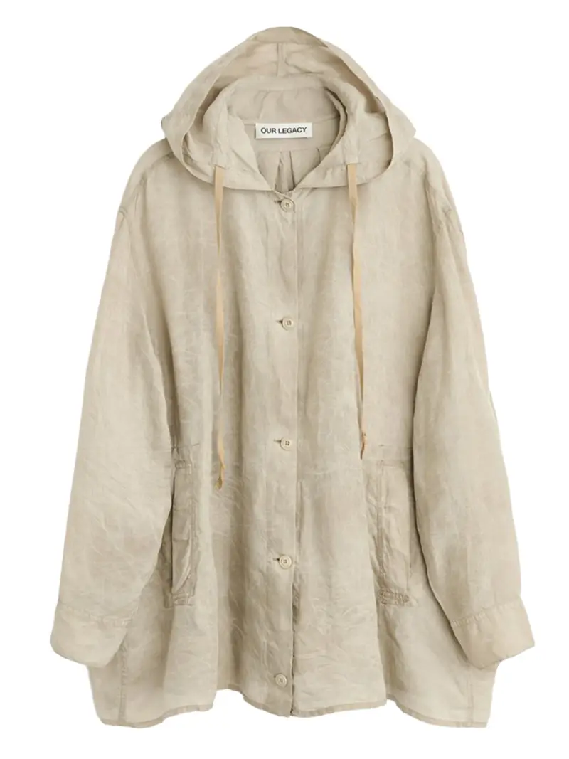 Modello Oversize con Cappuccio BEIGE