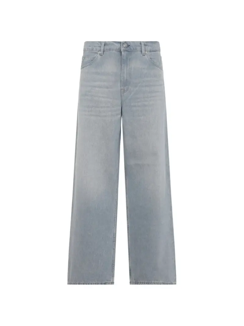 Pantaloni in Denim Ampio BLU