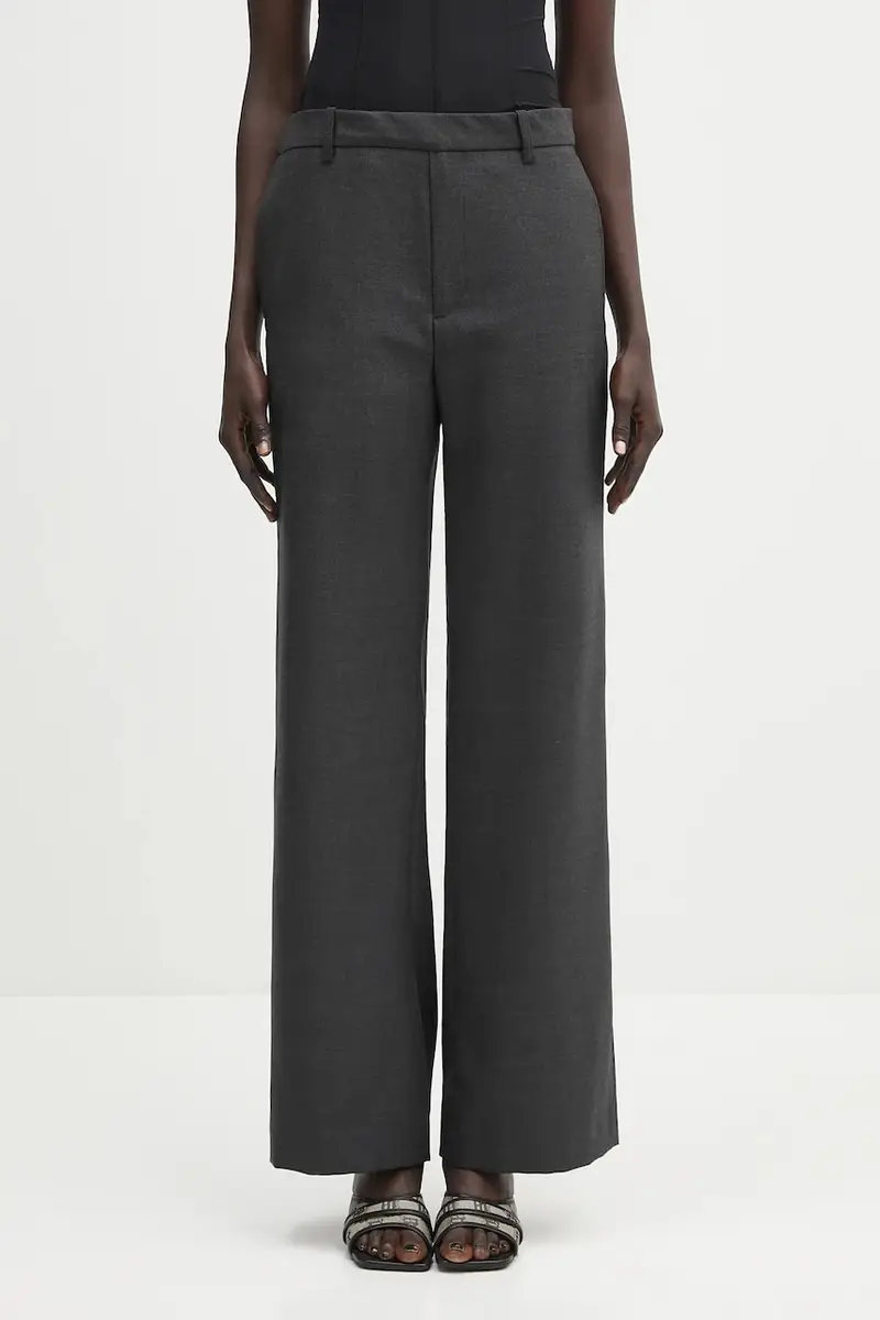 pantaloni in lana Unveil donna colore nero W2254UP