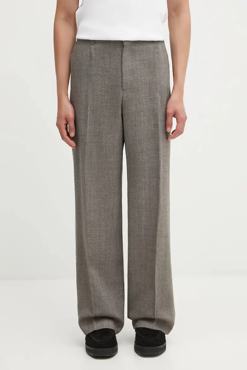 pantaloni in lana uomo colore marrone M4254BBN