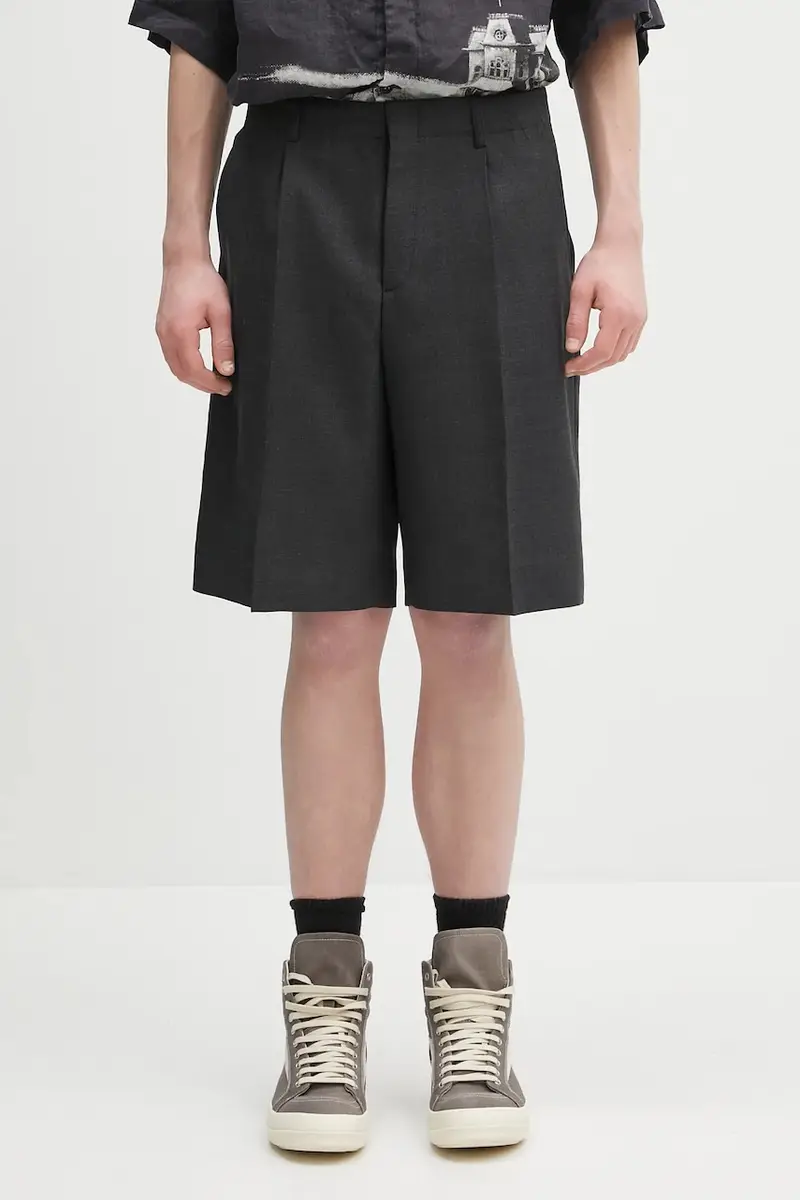 shorts in lana Borrowed uomo colore nero M2254BPC