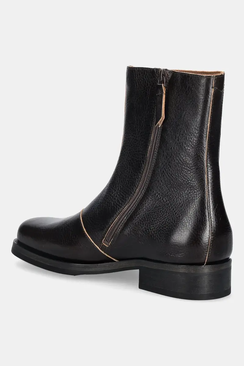 stivali alti in pelle Camion colore marrone A4247CDA miniatura 3