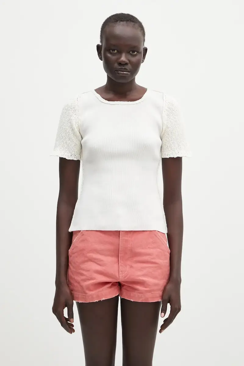 t-shirt Inverse Roundneck colore beige W2253IB