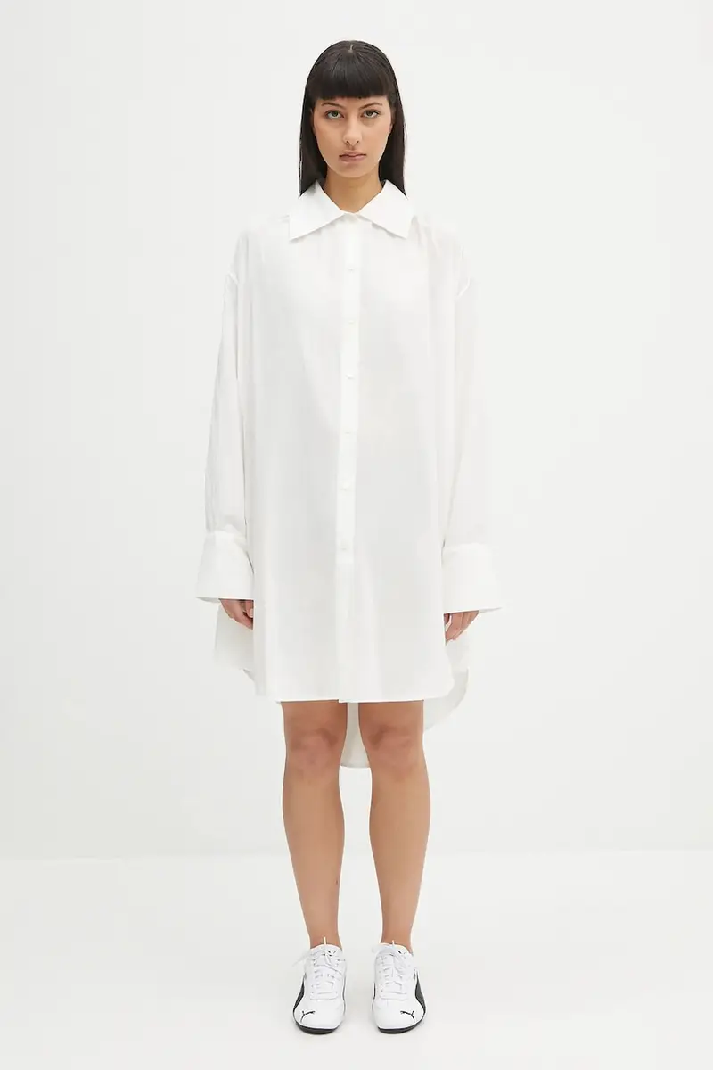 vestito in cotone Gale colore bianco W2257GW