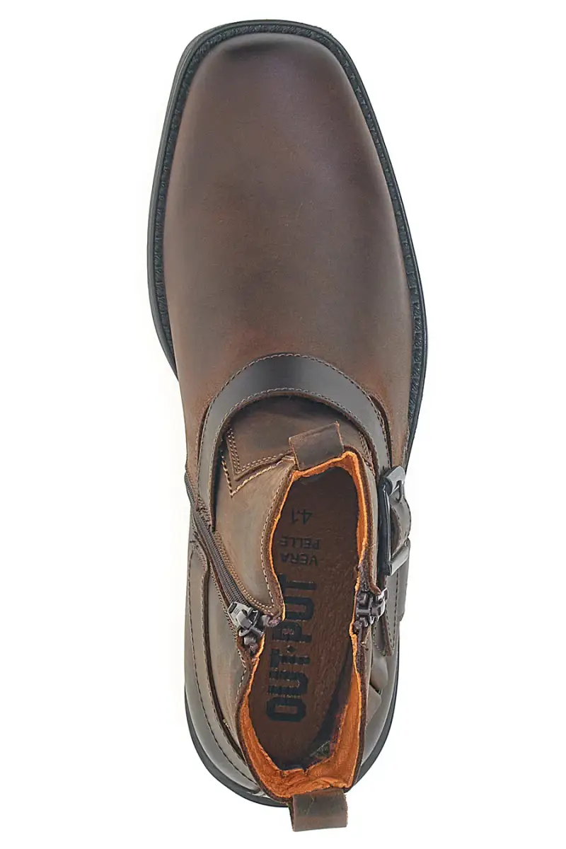 Stivaletti marroni con fibbia laterale Output 252590062 [CAFFE ] miniatura 3