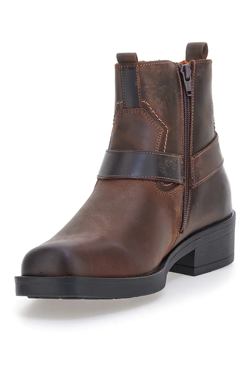 Stivaletti marroni con fibbia laterale Output 252590062 [CAFFE ] miniatura 4