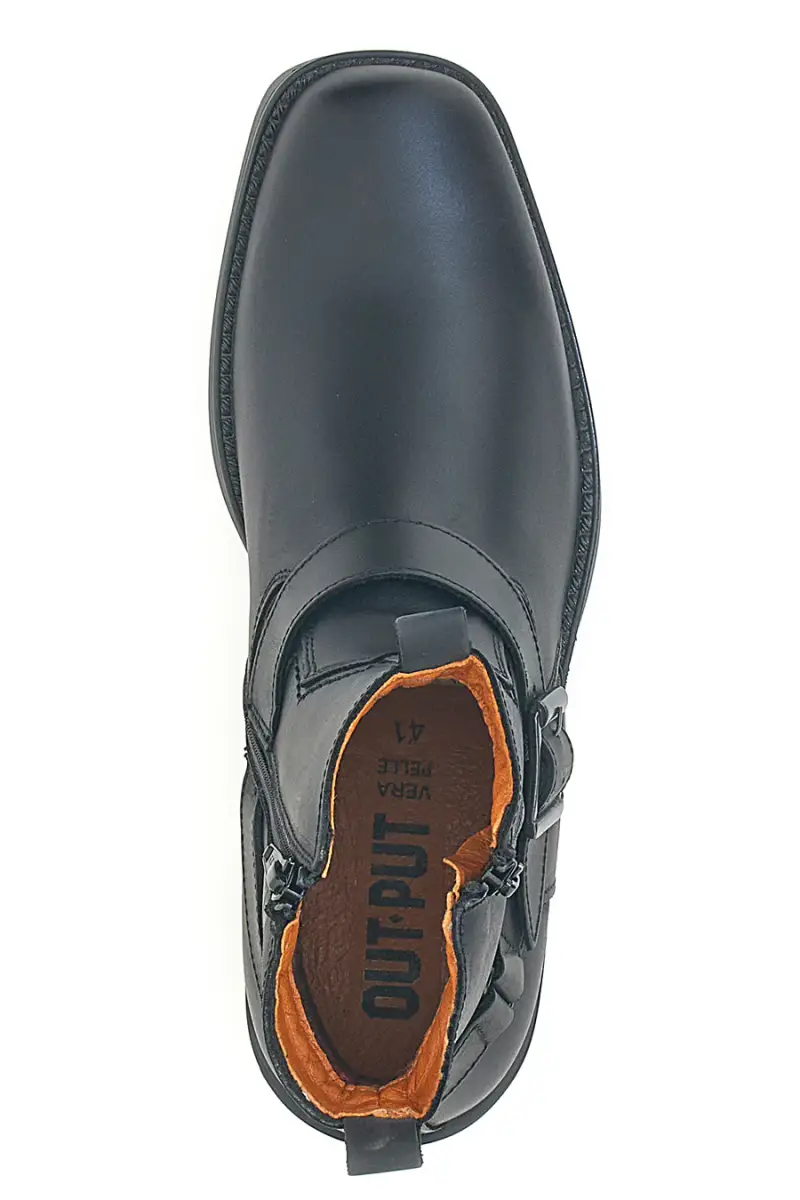 Stivaletti neri con fibbia laterale Output 252590062 [NERO] miniatura 3