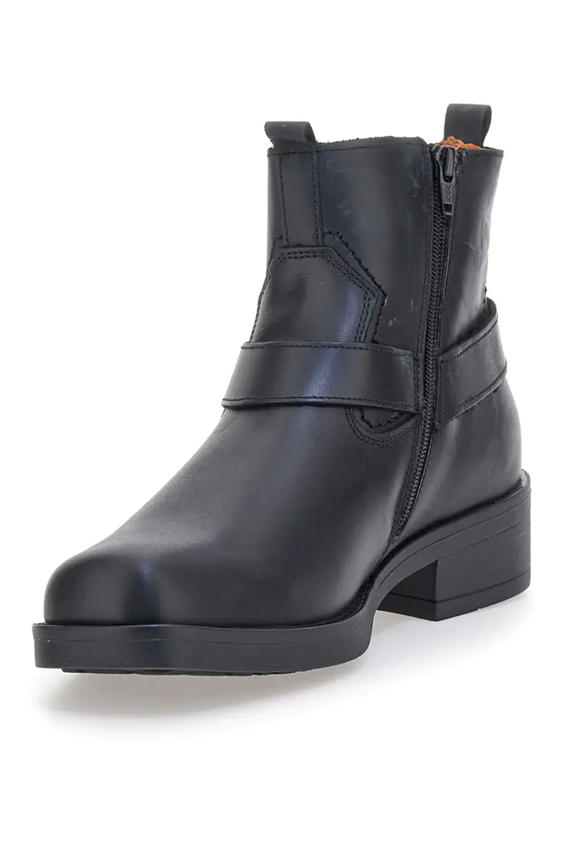 Stivaletti neri con fibbia laterale Output 252590062 [NERO] miniatura 4