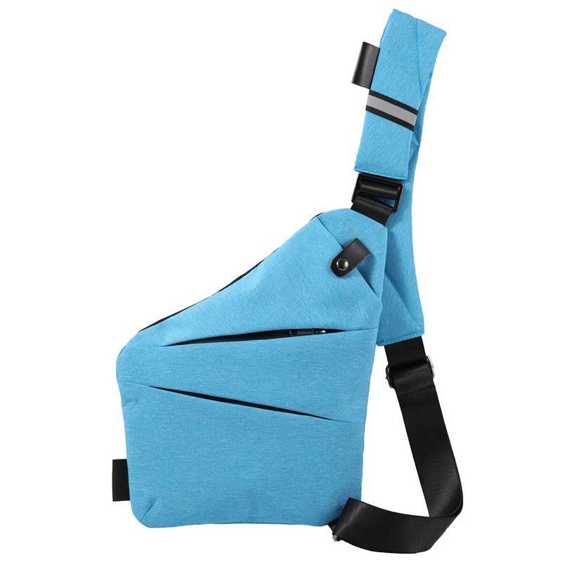 OVECAT - Borsa Tracolla Antifurto Azzurro