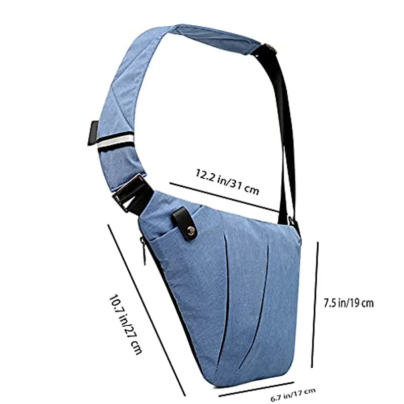 Ovecat Sling Bag Crossbody Spalla Petto Zaino antifurto a ghigliottina, per Uomo Donna miniatura 2