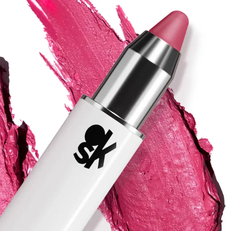 Labbra CLICK'N KISS 08 Pink Divina - rosato medio acceso freddo - Matitone labbra miniatura 2