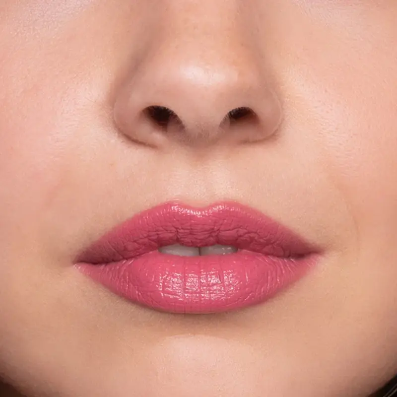 Labbra CLICK'N KISS 08 Pink Divina - rosato medio acceso freddo - Matitone labbra miniatura 3