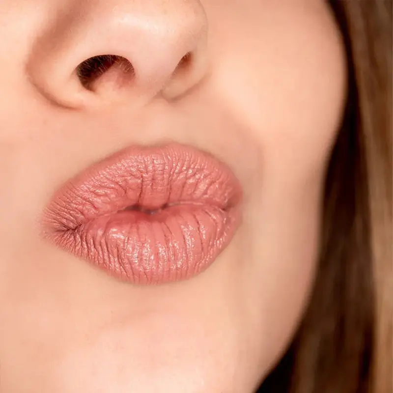 Labbra CLICK'N KISS 09 Kiki Rose - nude rosato chiaro neutro - Matitone labbra miniatura 3