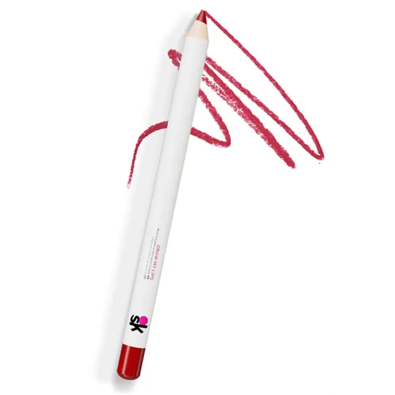 Labbra DRAW MY LIPS 01 rosso Cinica - rosso blu vivido freddo - Matita labbra miniatura 2