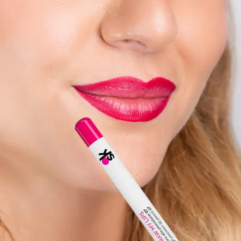 Labbra DRAW MY LIPS 07 Ruby Nora - magenta medio intenso freddo - Matita labbra miniatura 3