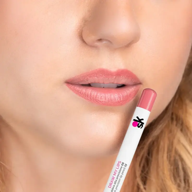 Labbra DRAW MY LIPS 09 Kiki Rose - nude rosato chiaro neutro - Matita labbra miniatura 3