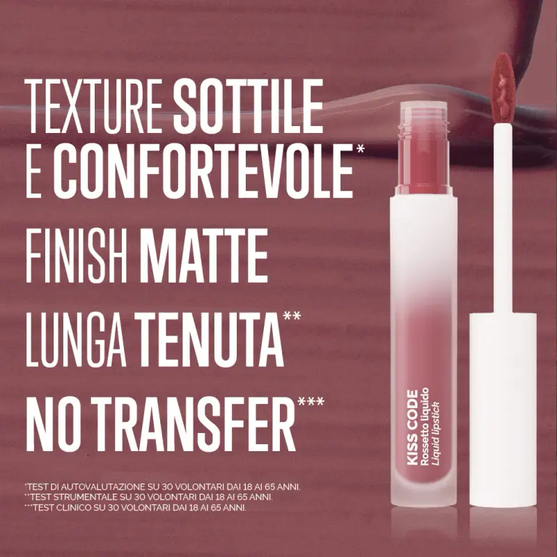 Labbra KISS CODE 03 DUSTY MAUVE - rosa medio freddo - Rossetti miniatura 4