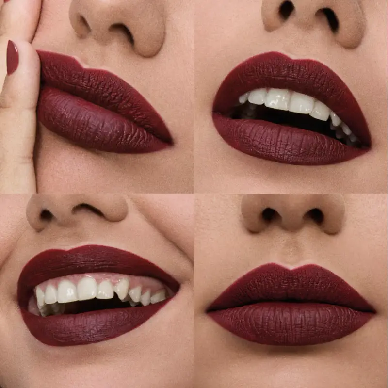 Labbra KISS CODE 05 DEEP BURGUNDY - burgundy freddo - Rossetti miniatura 5