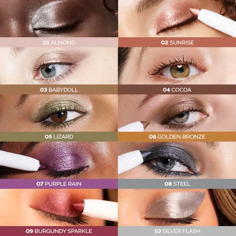 Occhi EVERY WAY 02 Sunrise - perlescente rosato neutro - Matita occhi miniatura 4