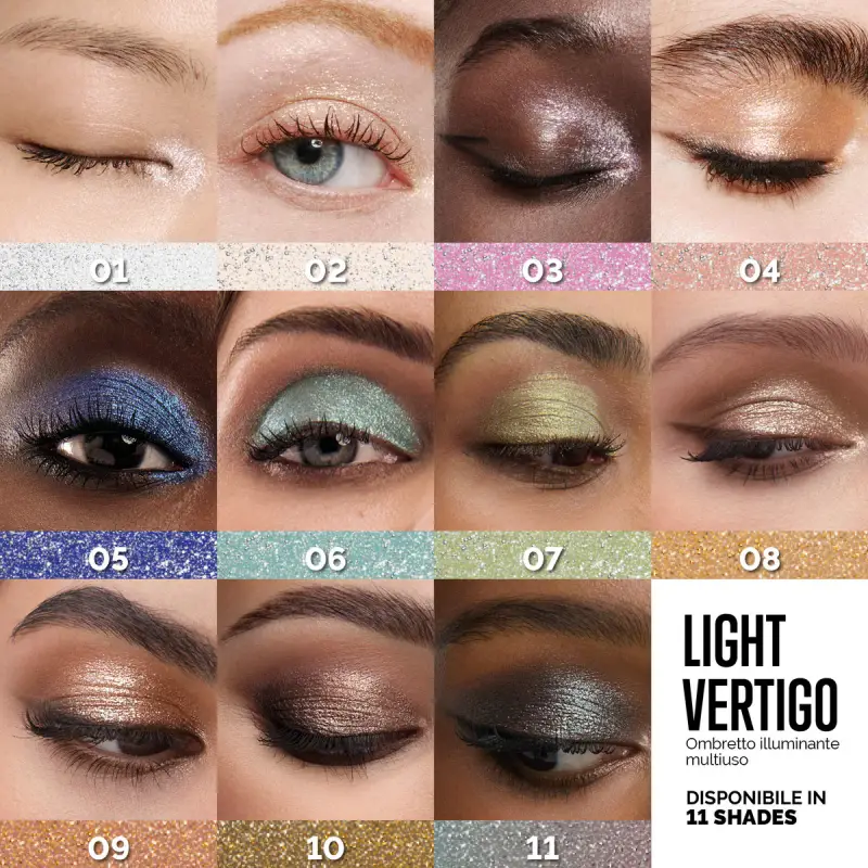 Viso LIGHT VERTIGO 09 lunar glow - Illuminante viso, Ombretti miniatura 5
