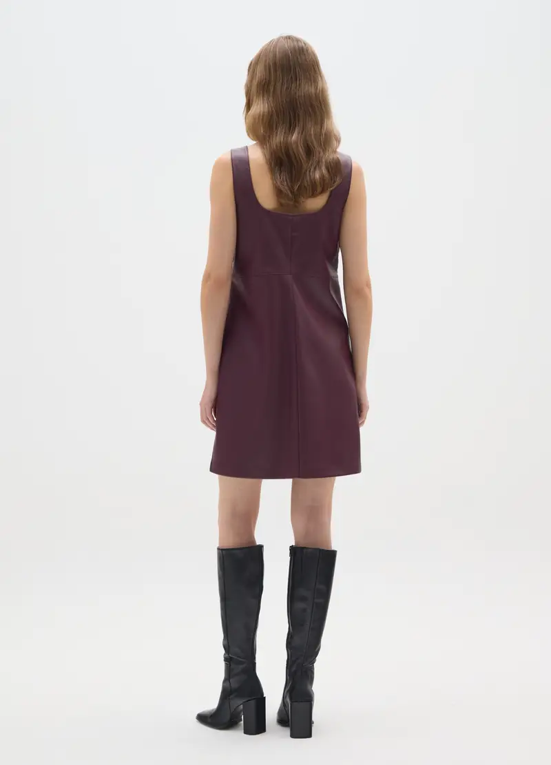 , Abito Viola Vinaccia Senza Maniche, Donna, Viola miniatura 3