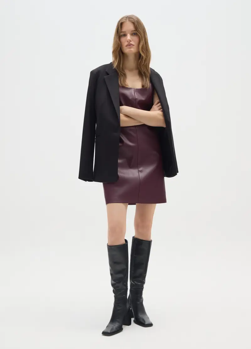 Abito Viola Vinaccia Senza Maniche, Donna, Viola