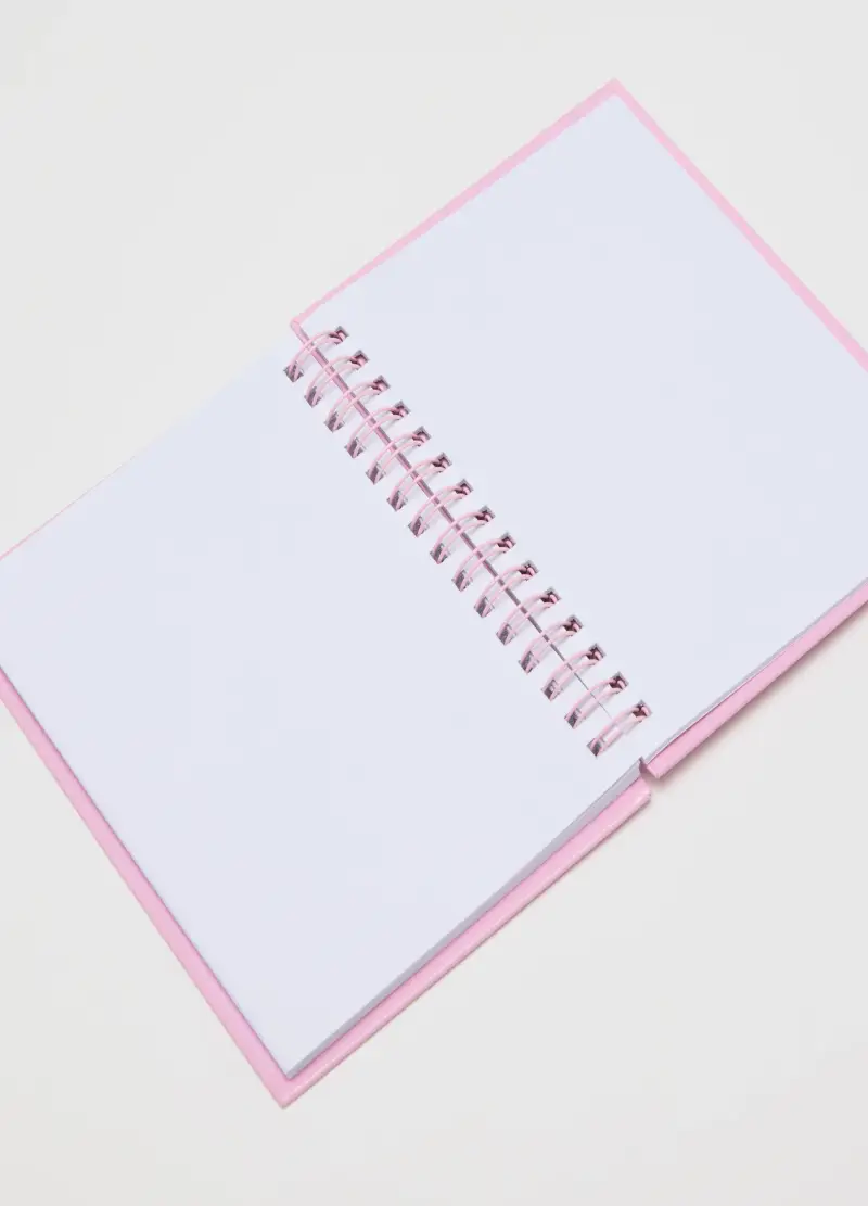 Agenda Rosa Con Copertina Rigida Decorata, Donna, Rosa miniatura 3