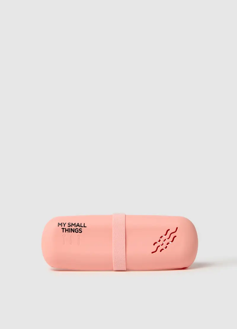 OVS , Astuccio Da Donna In Silicone Rosa Compatto, Rosa, Taglia: ONE SIZE